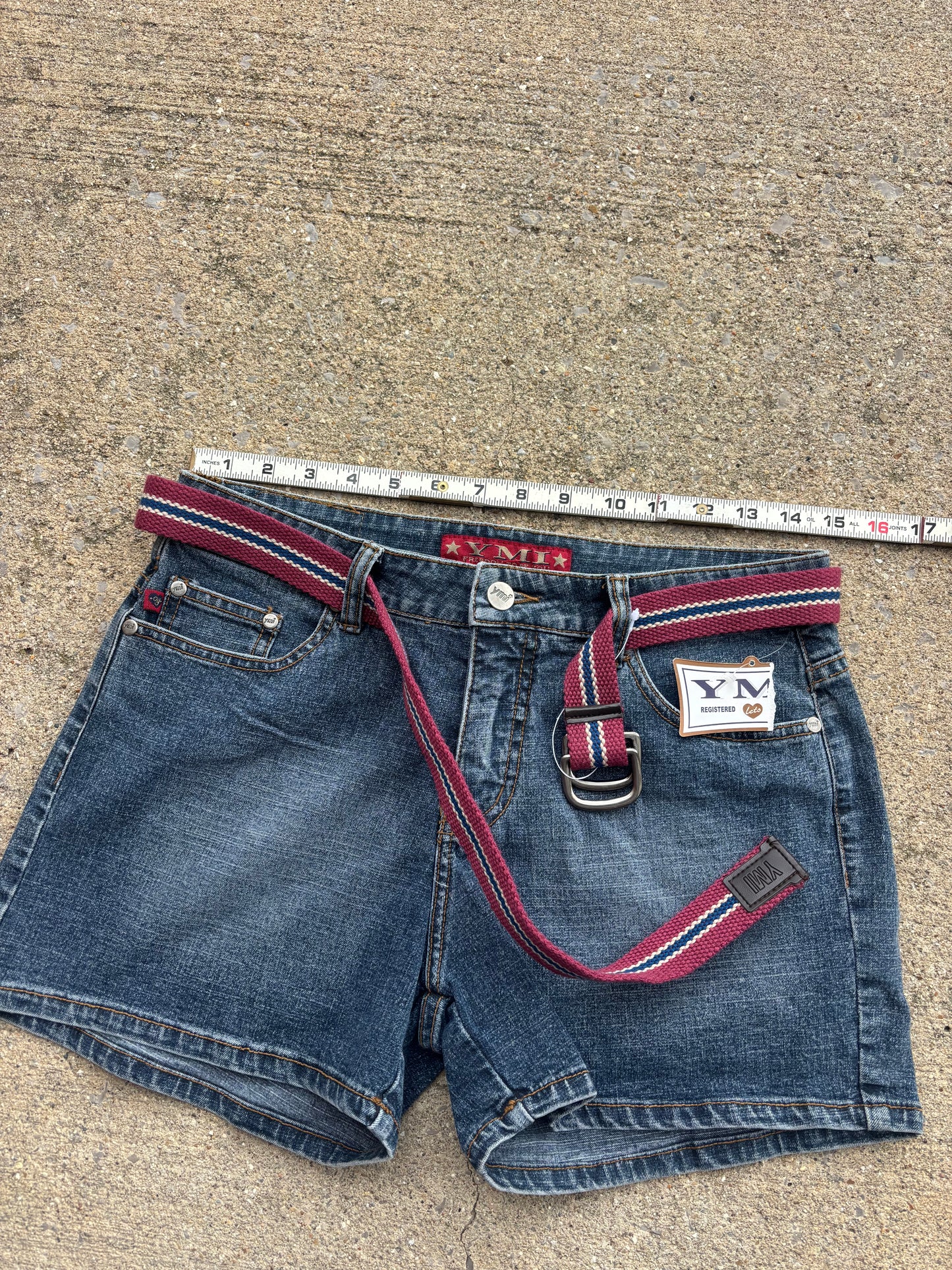 NWT YMI Denim Shorts W/ Belt