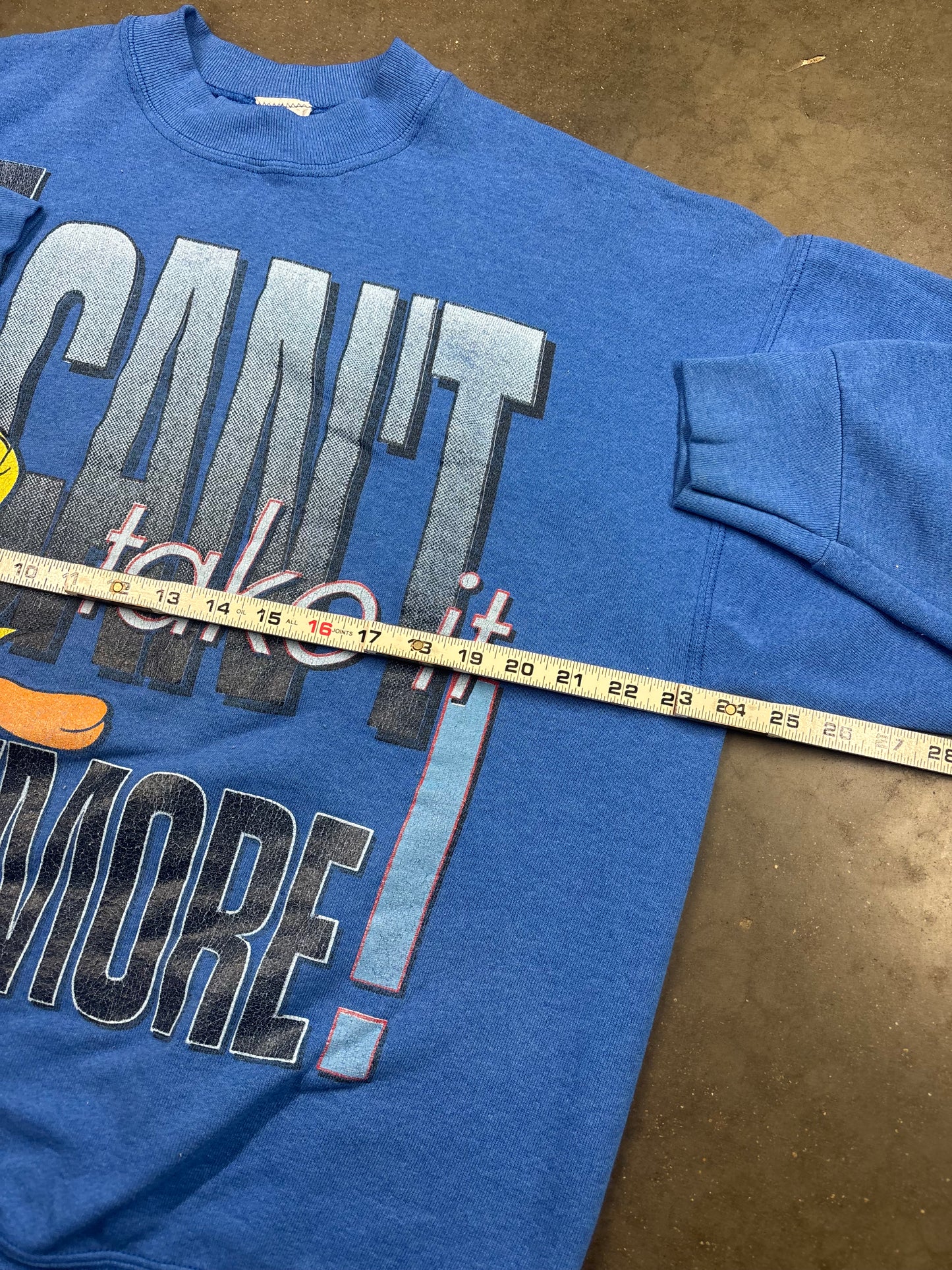 90’s Looney Tunes Tweety Blue Crewneck