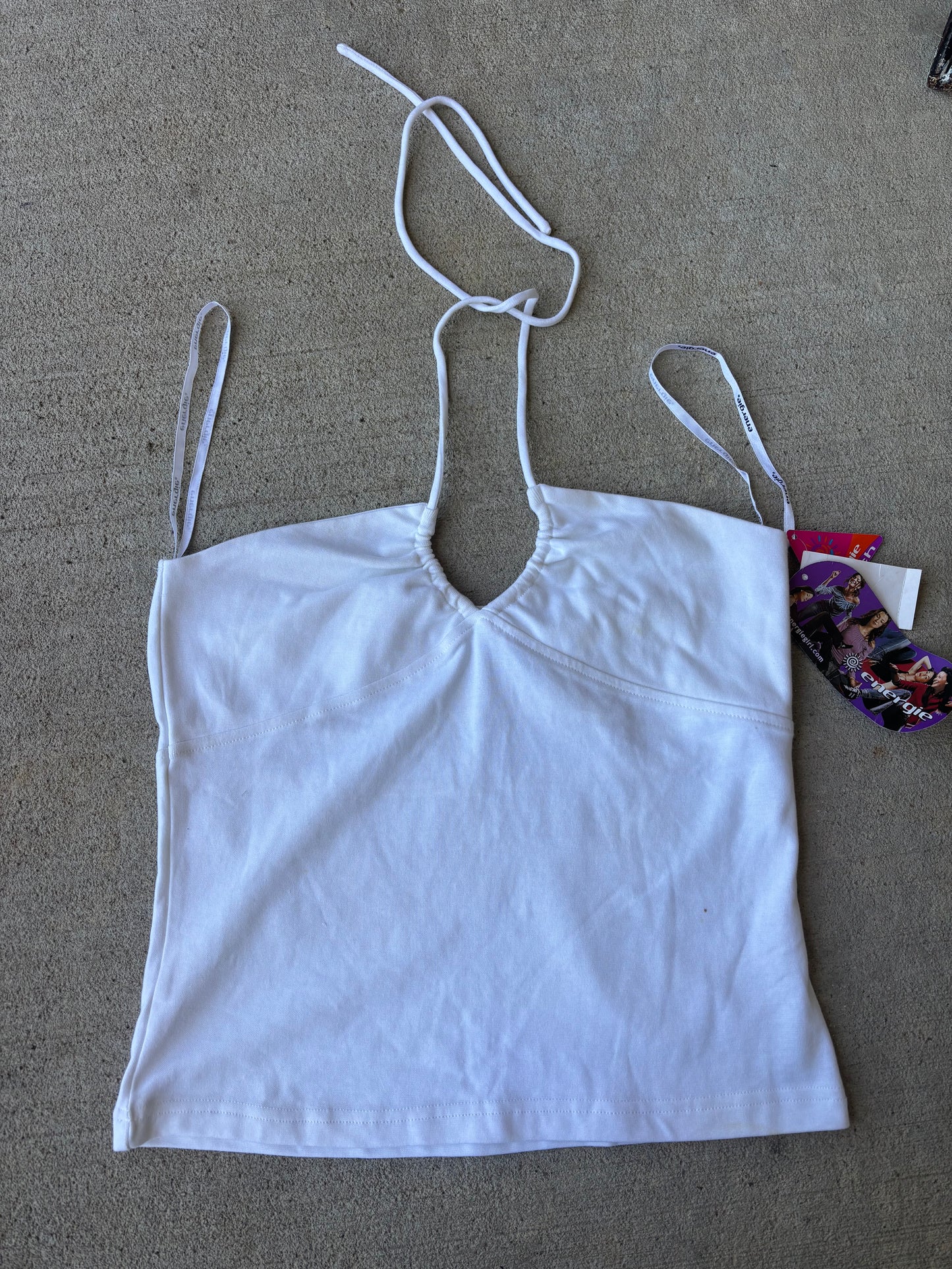 Deadstock Y2K White Energie Top