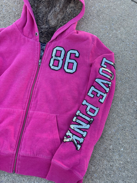 Y2K Pink Fur Jacket
