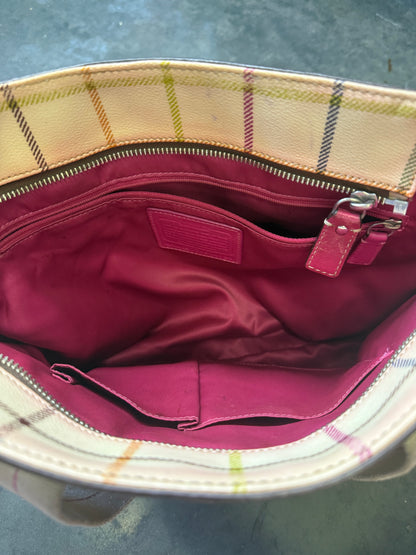 Plaid Tote Coach