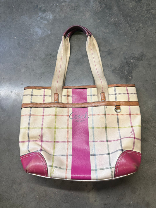 Plaid Tote Coach