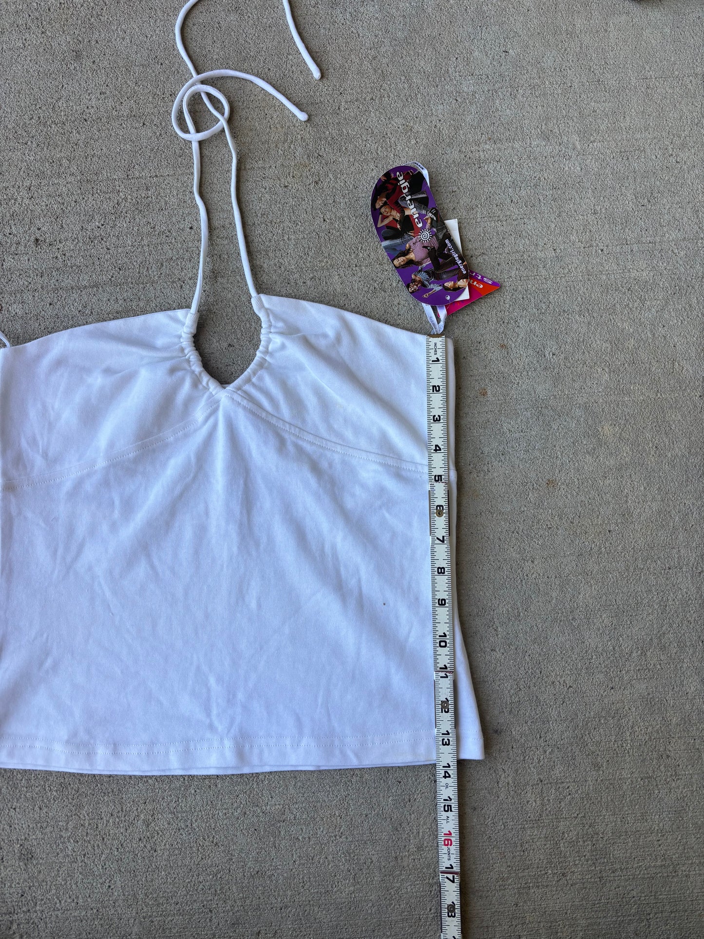 Deadstock Y2K White Energie Top
