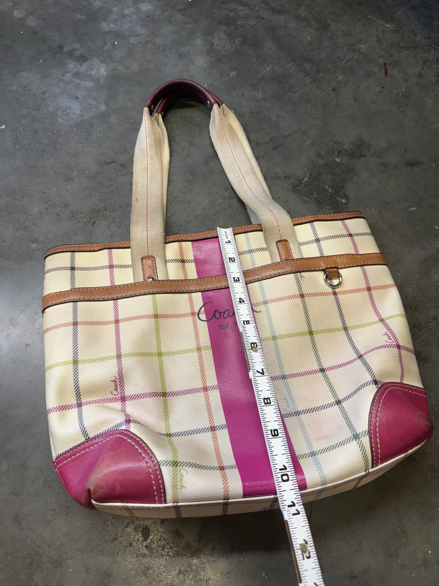 Plaid Tote Coach