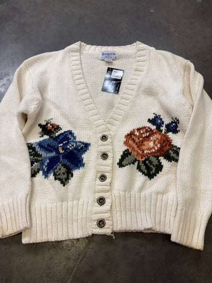 Vintage Knitted Floral Sweater 💐