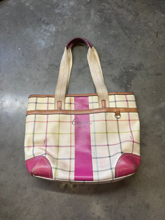 Plaid Tote Coach
