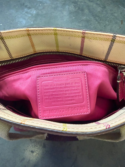 Plaid Tote Coach