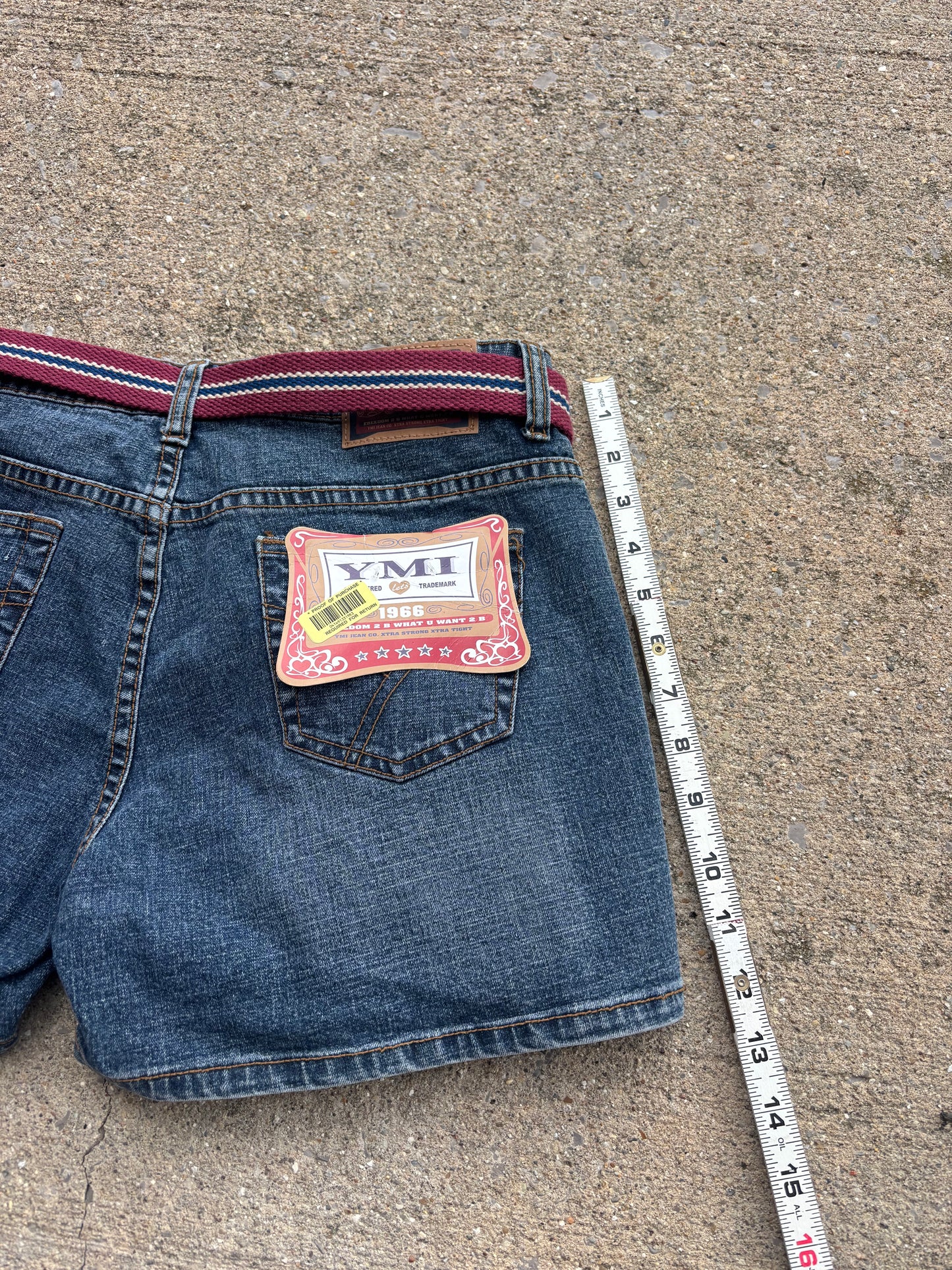 NWT YMI Denim Shorts W/ Belt