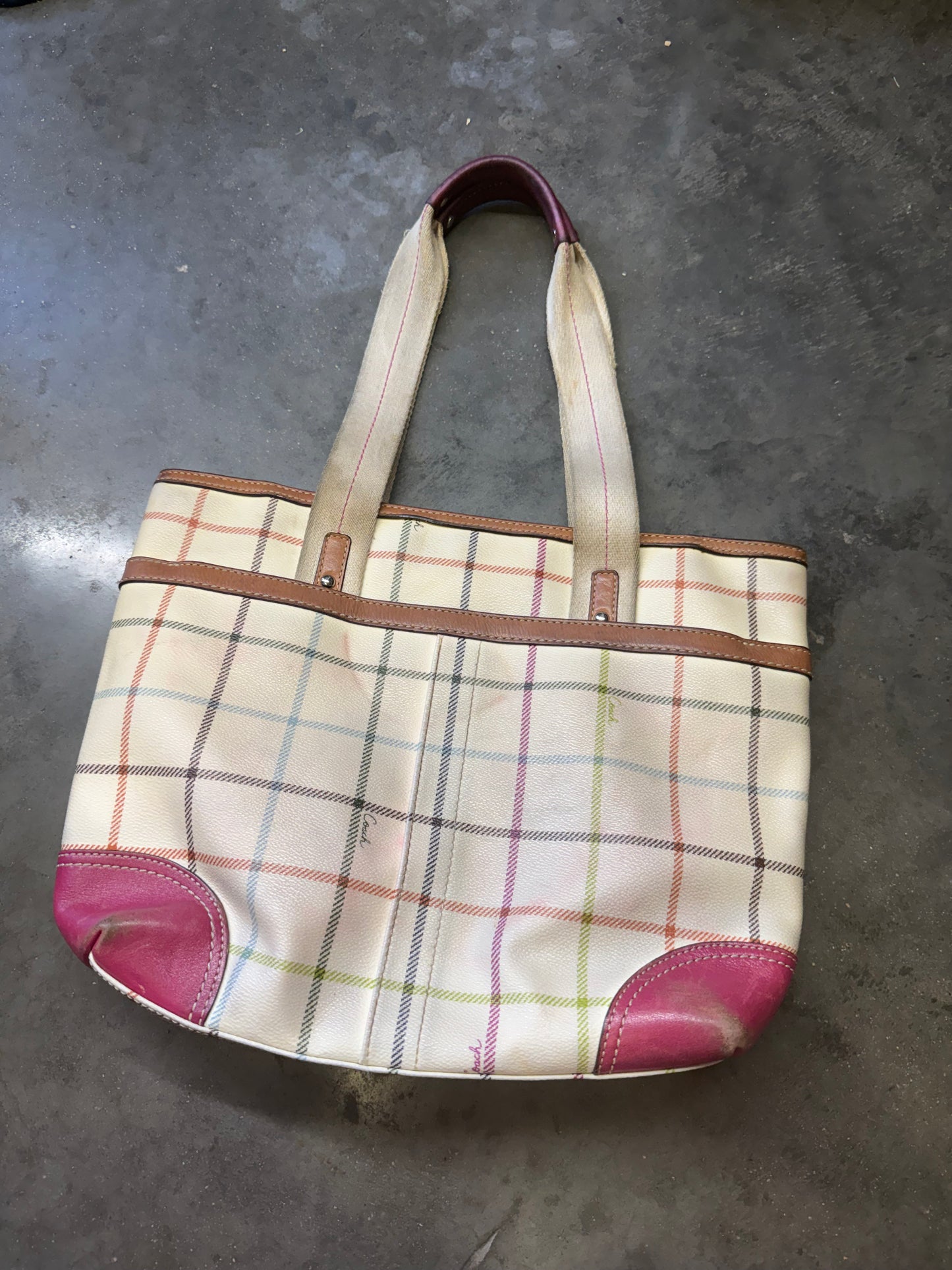 Plaid Tote Coach