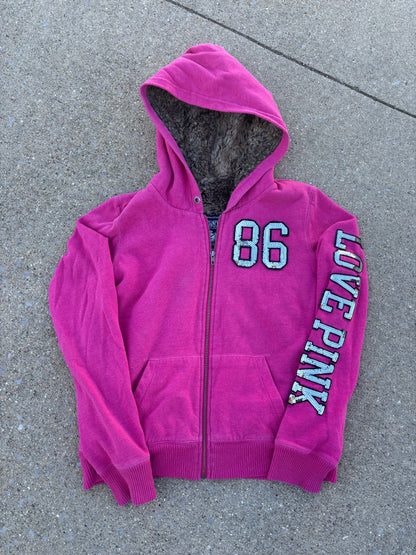 Y2K Pink Fur Jacket