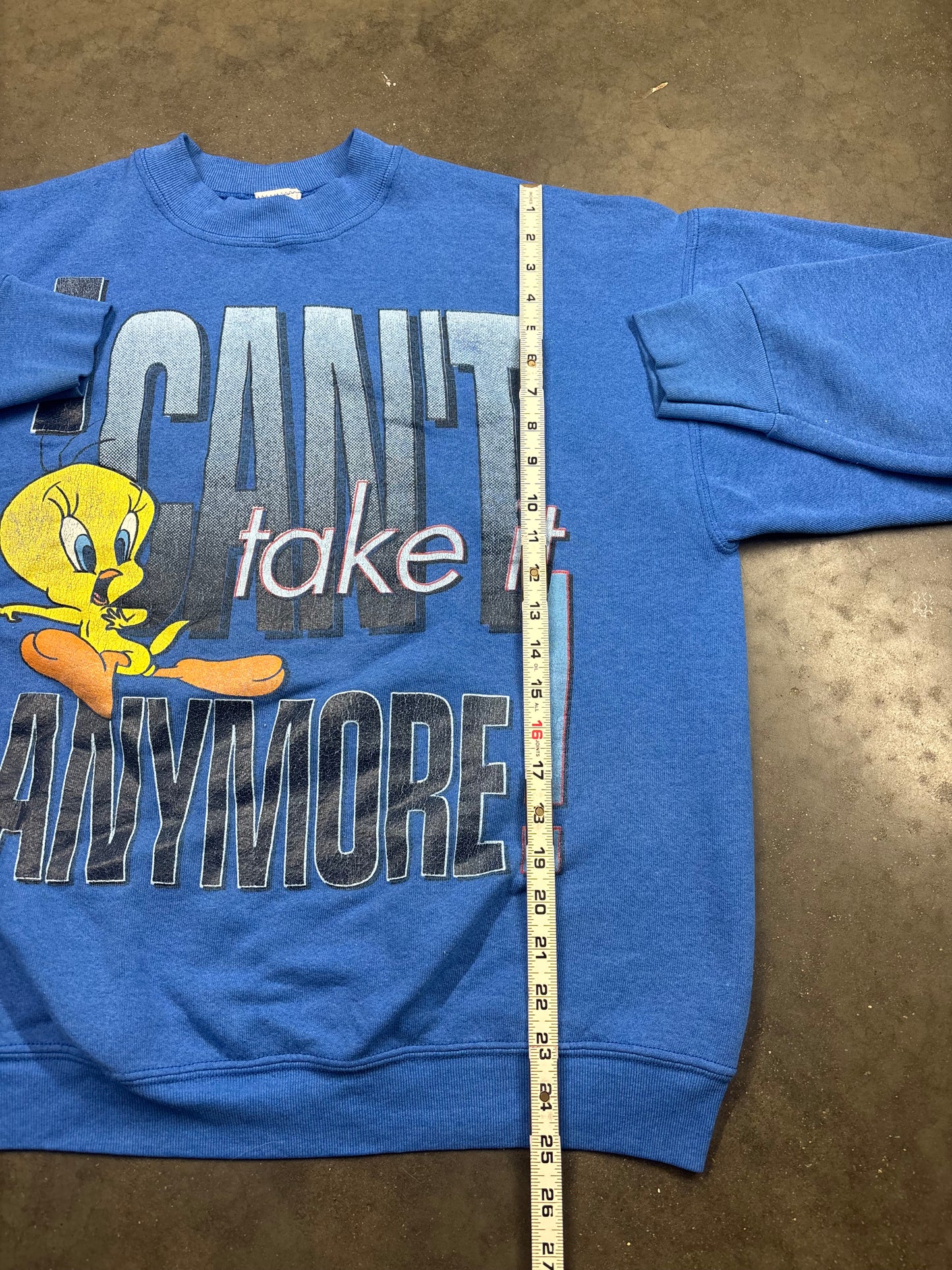 90’s Looney Tunes Tweety Blue Crewneck