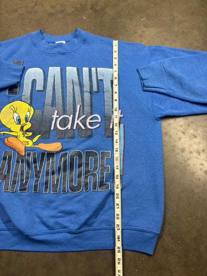 90’s Looney Tunes Tweety Blue Crewneck
